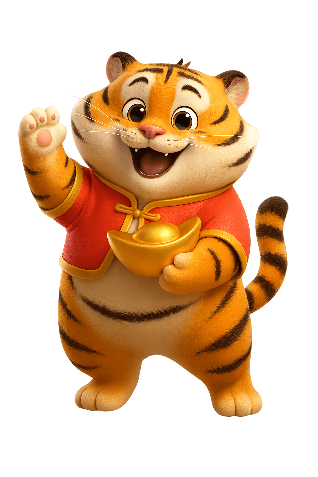 Lucky Tiger with Gold